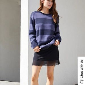 Brandy Melville John Galt blue striped sweater